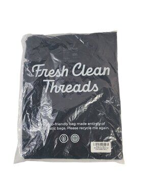NEW Fresh Clean Threads Black SS Crew Neck Tall T-Shirt Sz 3XL-Tall Soft Blend